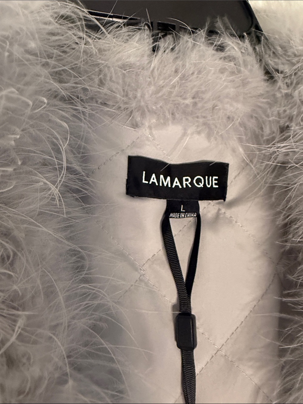 Lamarque Light Gray Teddy Jacket - Picture 5 of 8